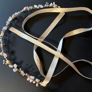 bhldn bridal headpiece